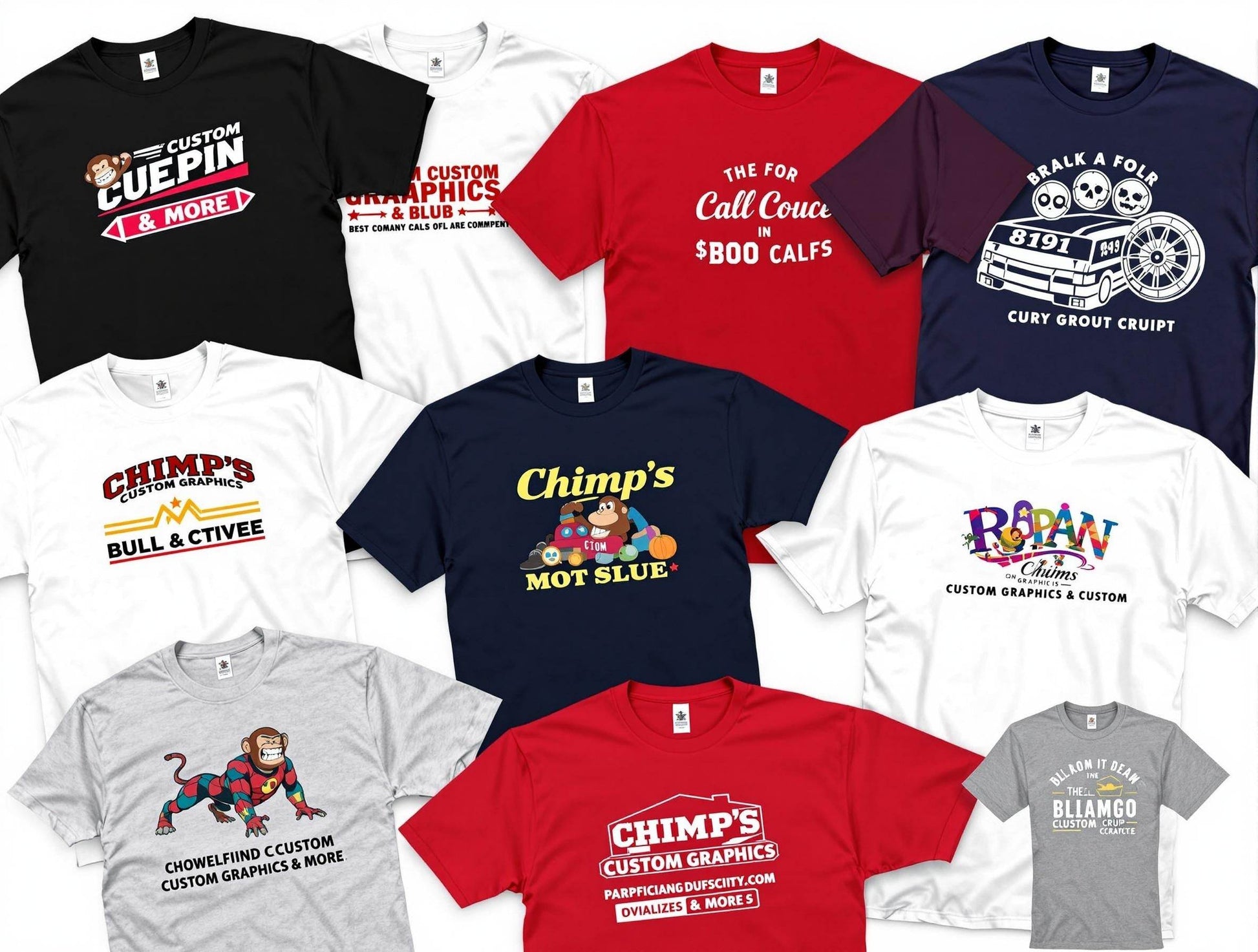 Custom T-Shirts - Chimp’s Custom Graphics