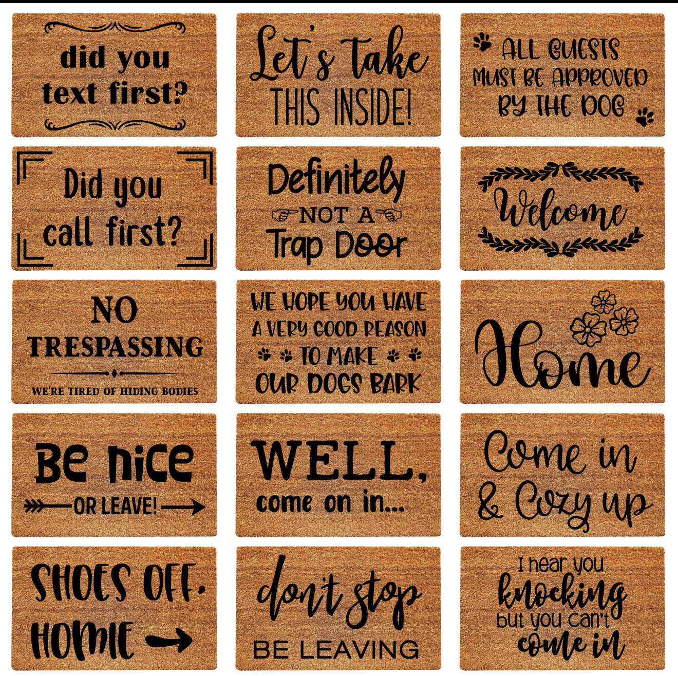 Personalized Door Mats