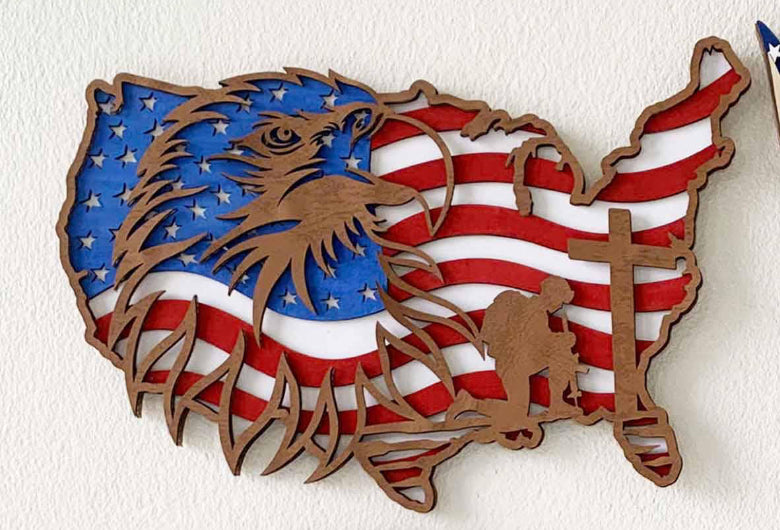 Patriotic 3D Wall art