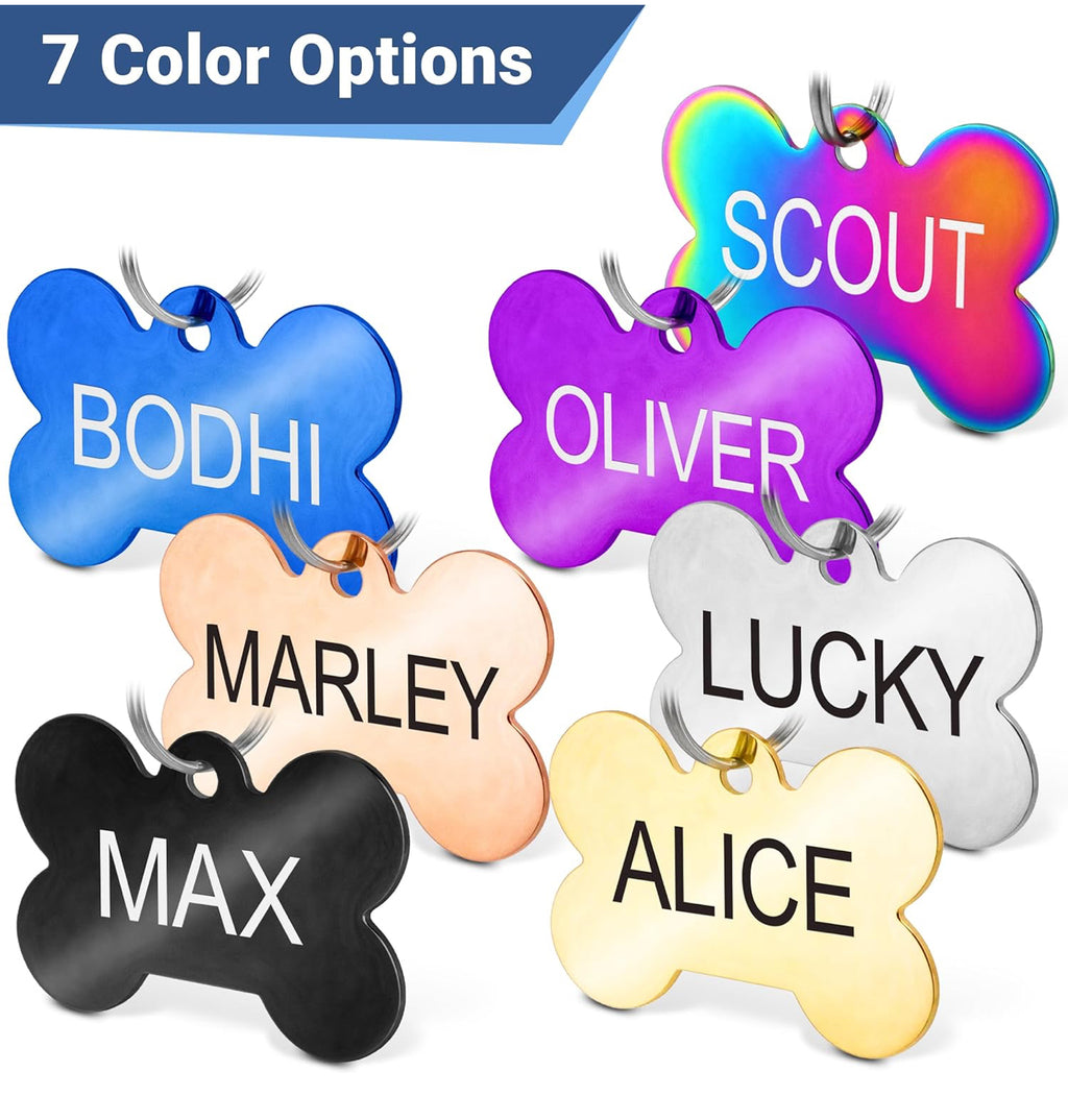 Pet id tag engraved