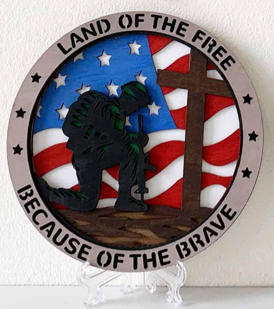 Patriotic 3D Wall art