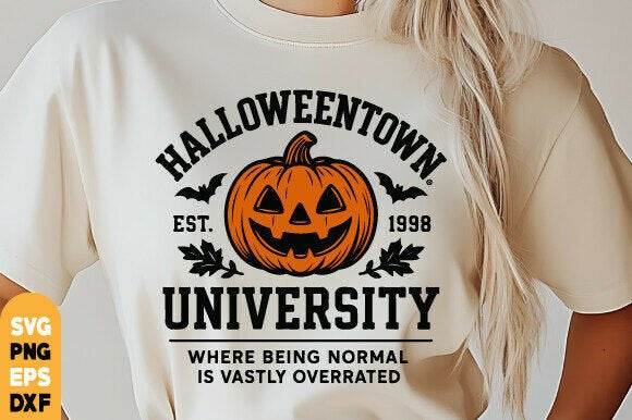 Halloween Town University T-Shirts - Chimp’s Custom Graphics 